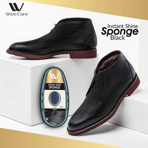 Instant Shine Sponge Black - 0.37 fl oz | WBM SHOE CARE